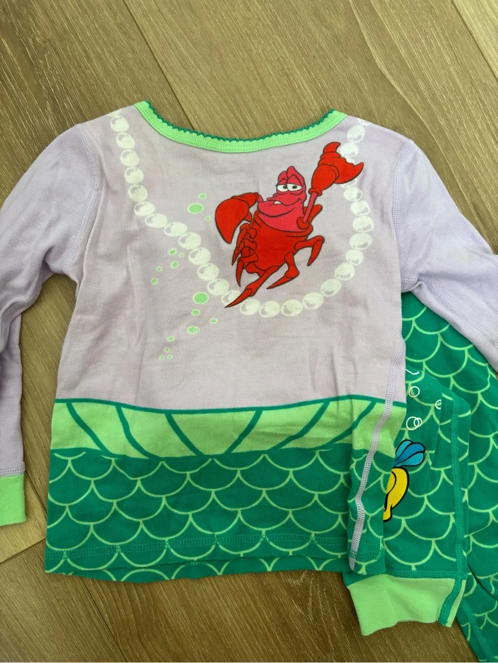 Disney Little Mermaid Pajama Set - Size 4